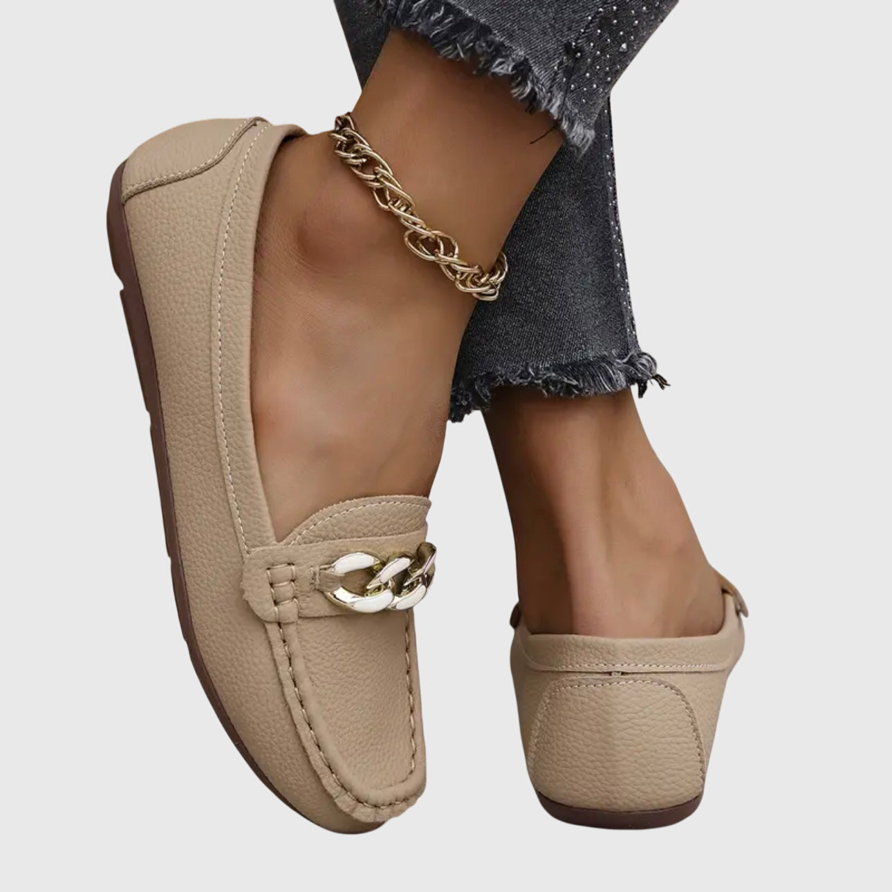 Women's Orthopedic Chain-Detail Loafers