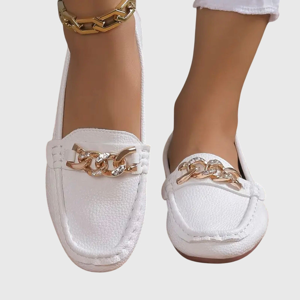 Women's Orthopedic Chain-Detail Loafers