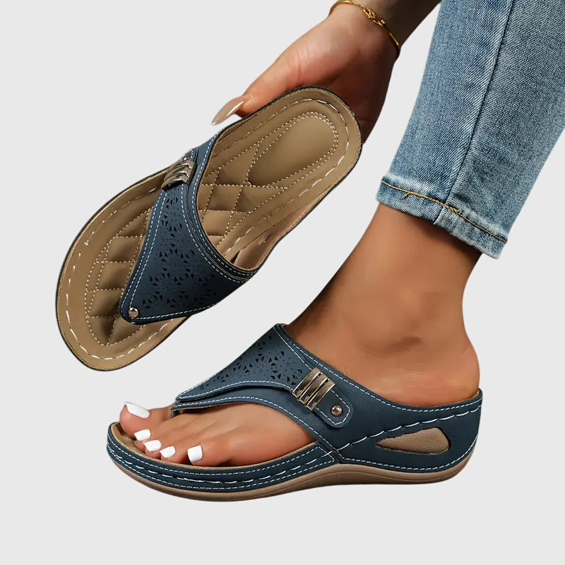 Women's Orthopedic Cut-Out Slip-On Sandals