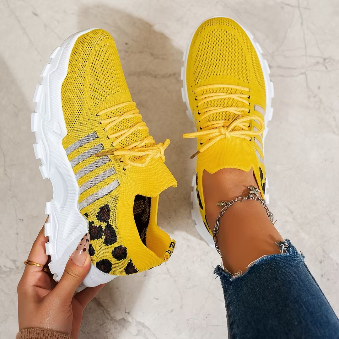 Women's Orthopedic Chunky Knit Running Sneakers