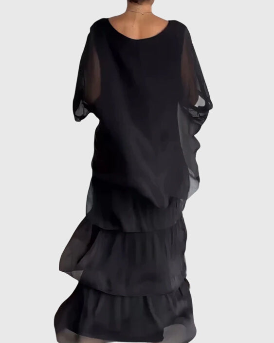 Women's Boho Layered Maxi Dress