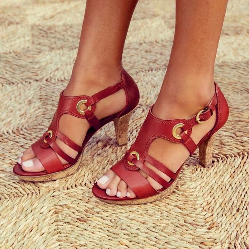 Women's Orthopedic Vintage Strap Wedge Sandals