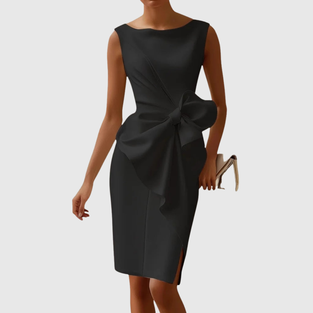 Women's Bow-Detail Midi Dress