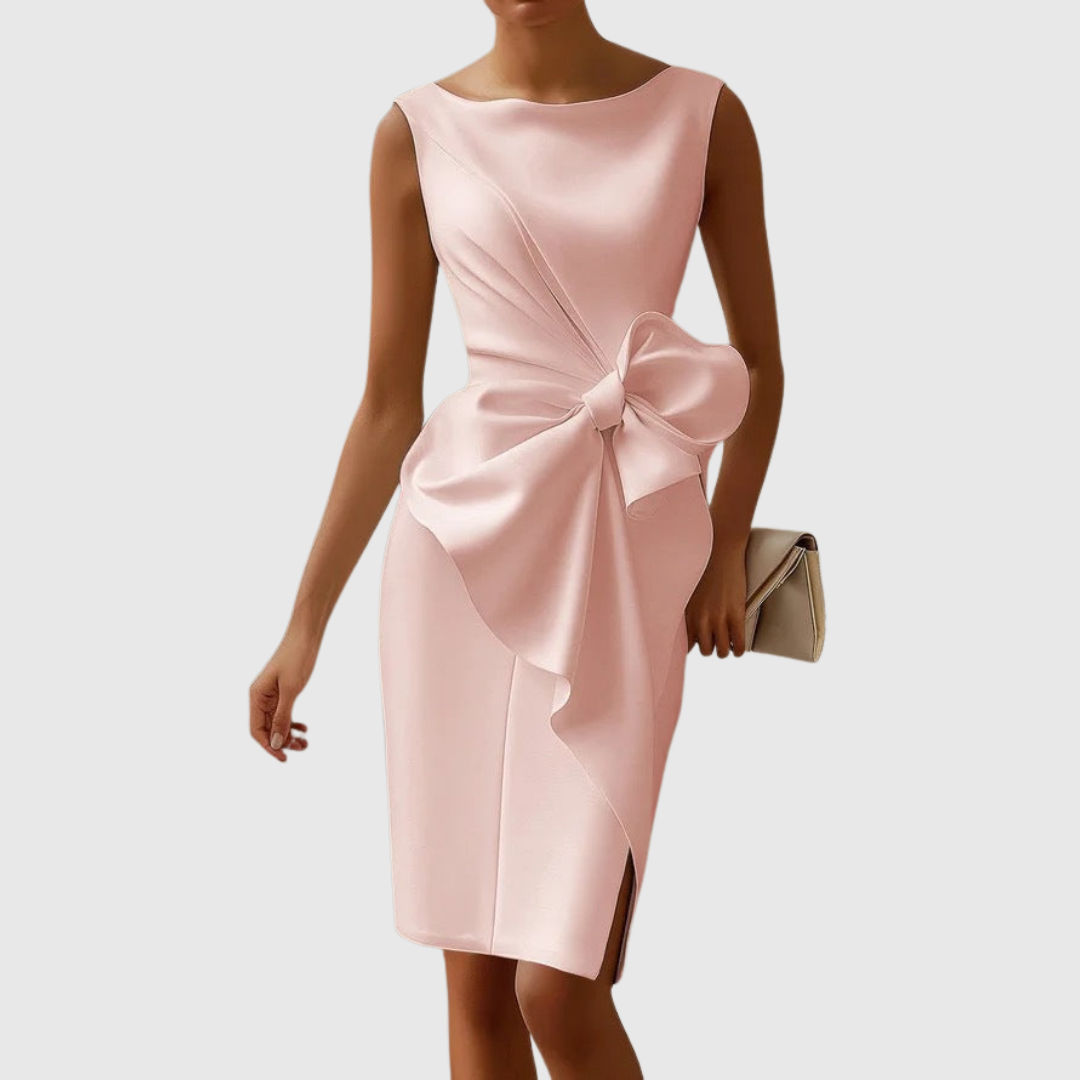 Women's Bow-Detail Midi Dress