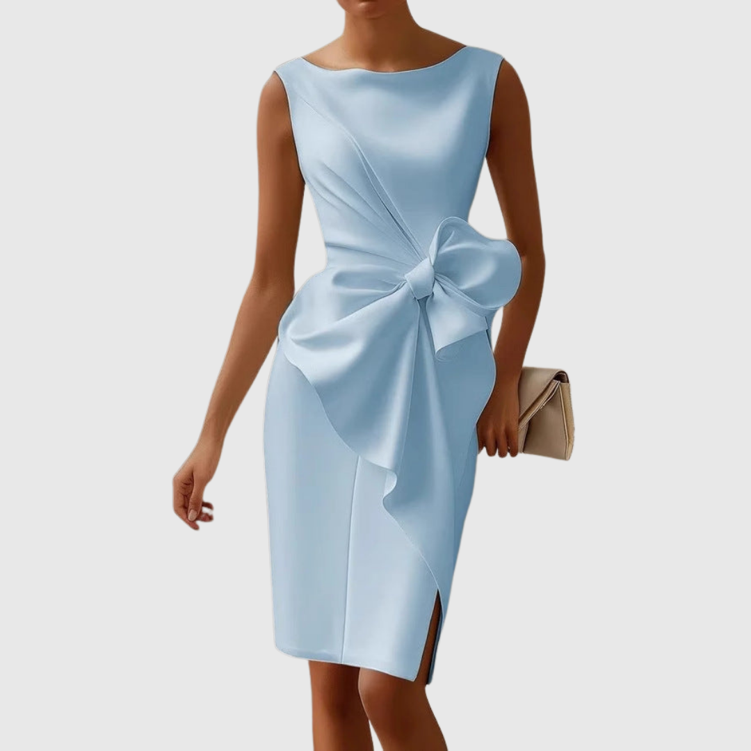 Women's Bow-Detail Midi Dress