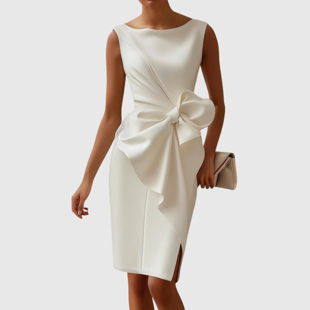 Women's Bow-Detail Midi Dress
