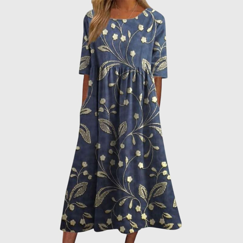 Women's Floral Casual Summer Midi Dress