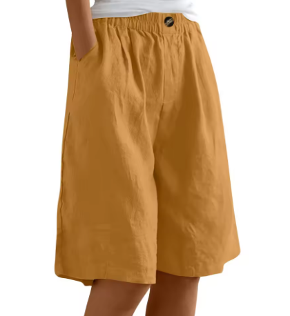 Women's Wide Leg Casual Shorts with Pockets
