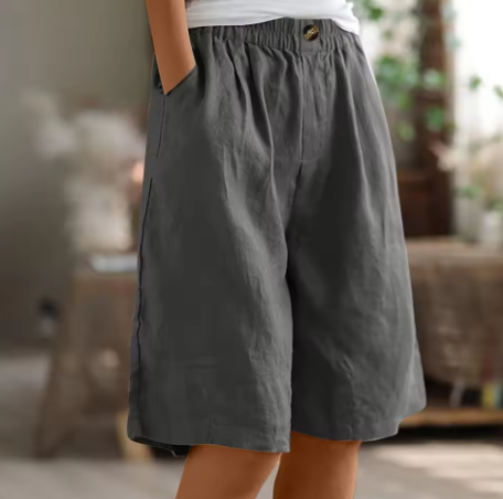 Women's Wide Leg Casual Shorts with Pockets