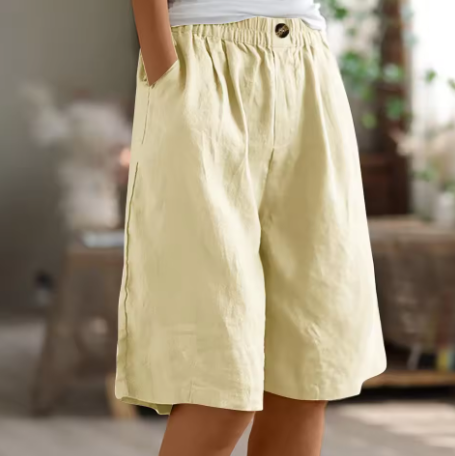 Women's Wide Leg Casual Shorts with Pockets