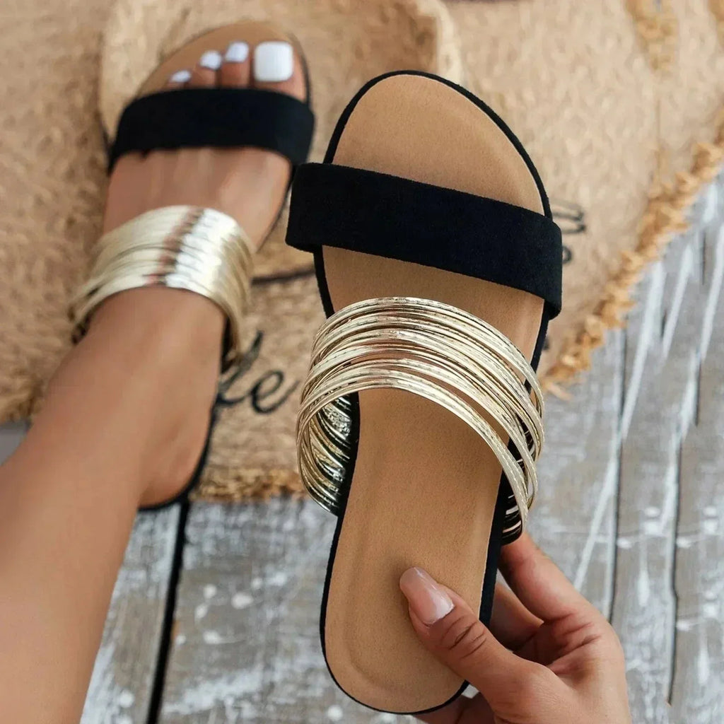 Women's Orthopedic Double-Strap Slip-On Sandals