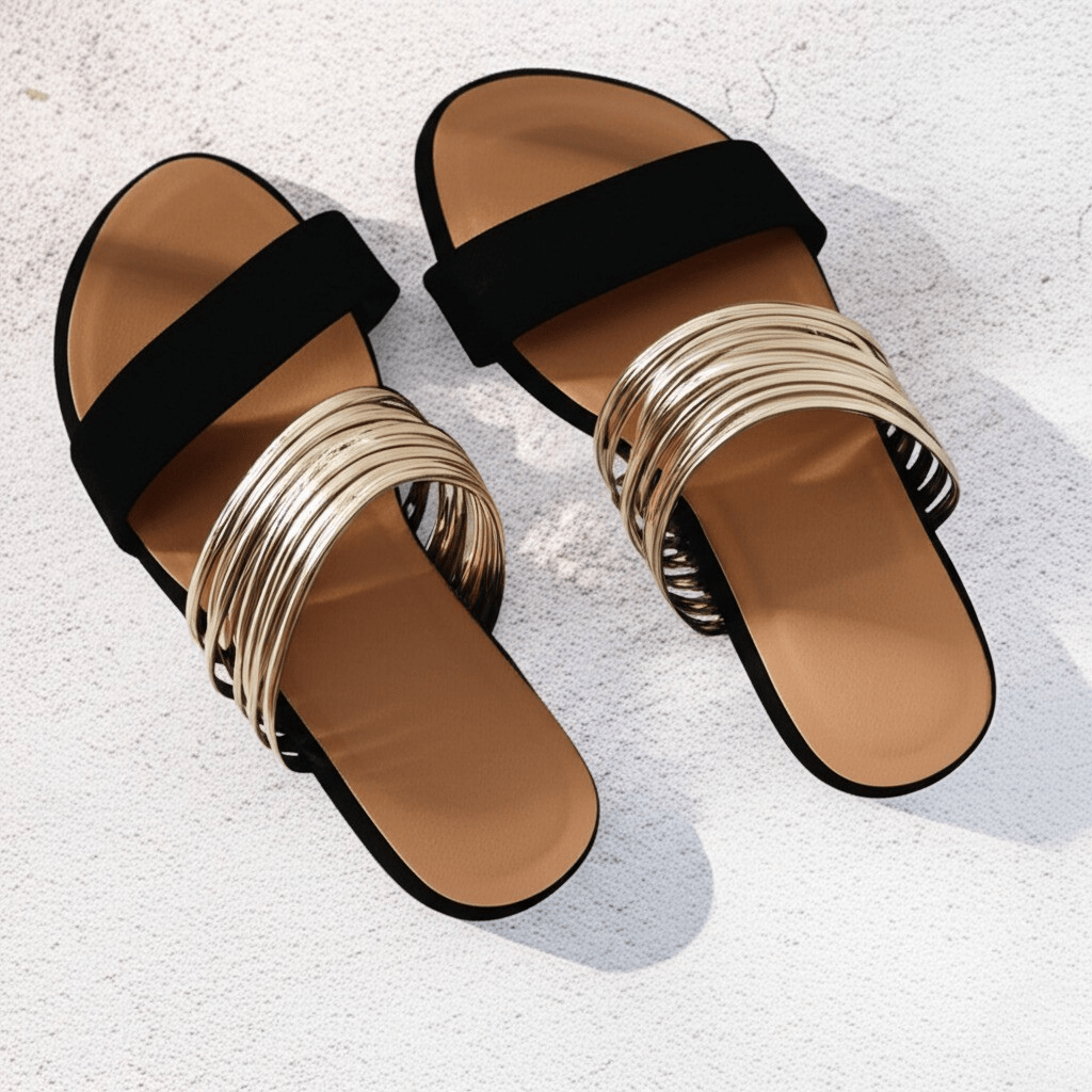 Women's Orthopedic Double-Strap Slip-On Sandals