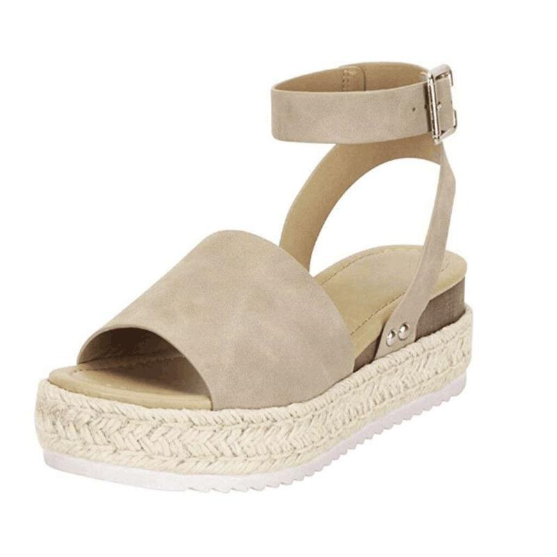 Women's Orthopedic Flatform Ankle-Strap Sandals
