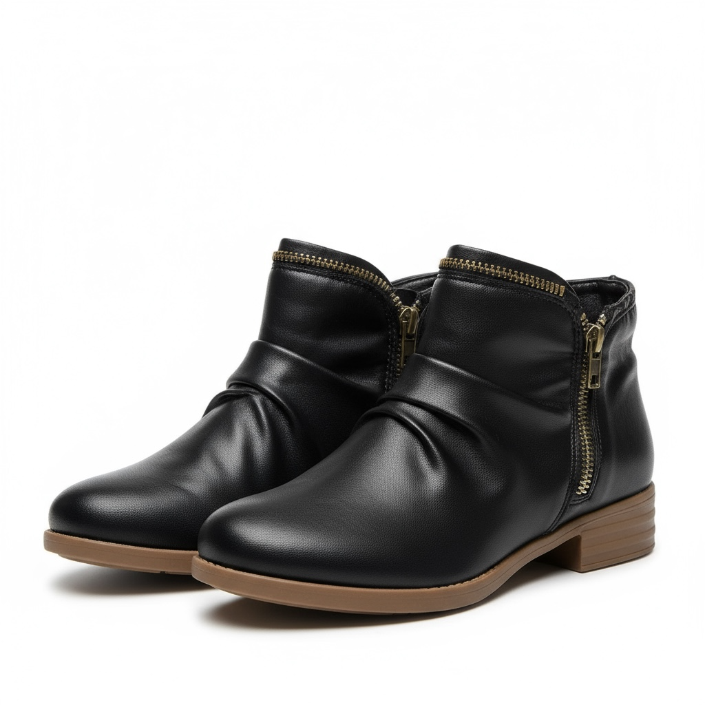 Women's Orthopedic Boots with Arch Support - Black