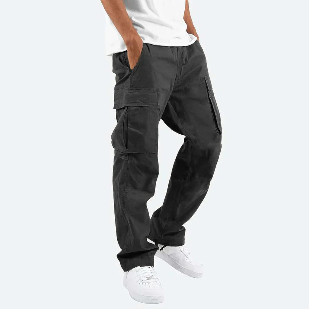 Men's Cargo Trousers - Orange