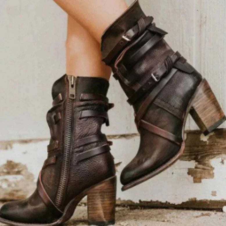 Women's Retro Suede-Style Winter Boots with Soft Lining