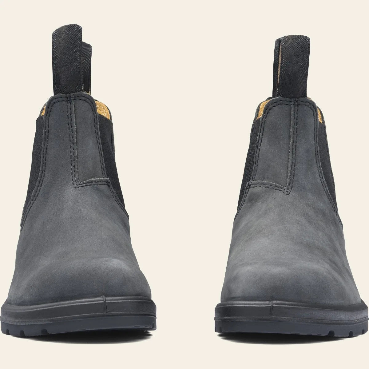 Men's Leather Chelsea Boots with Anti-Slip Treaded Sole