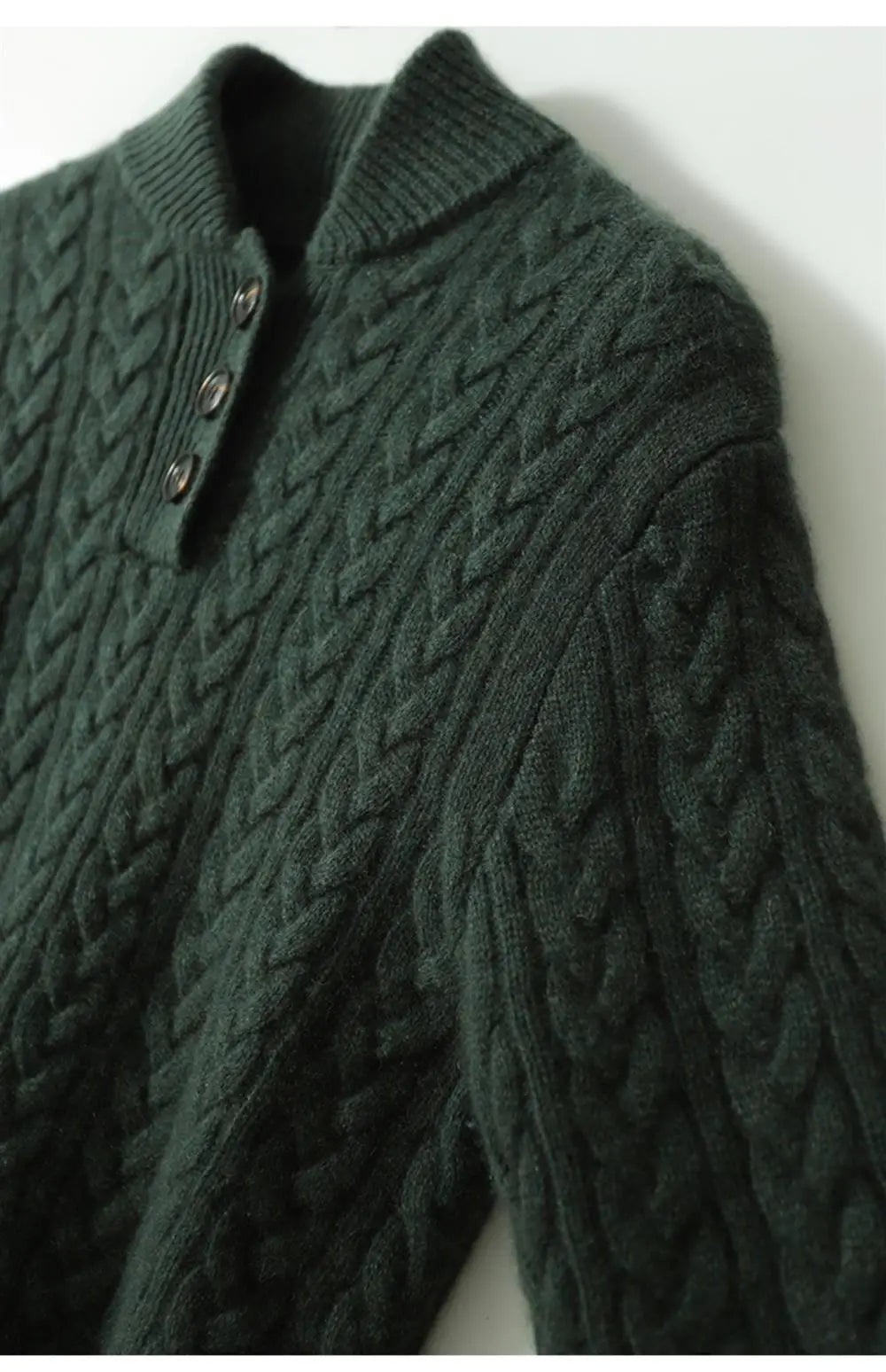Women's Button-Up Cable Knit Sweater