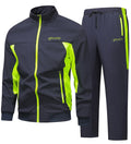 Men's Two-Piece Tracksuit Set - Navy Blue