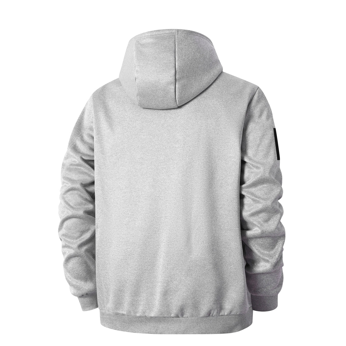 Men's Sherpa-Lined Hooded Fleece Jacket With Sleeve Pocket
