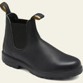 Men's Leather Chelsea Boots with Anti-Slip Treaded Sole - Black
