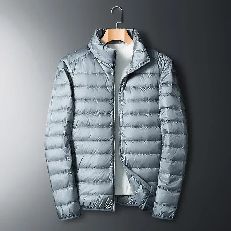 Men's Lightweight Packable Quilted Puffer Jacket - Gray