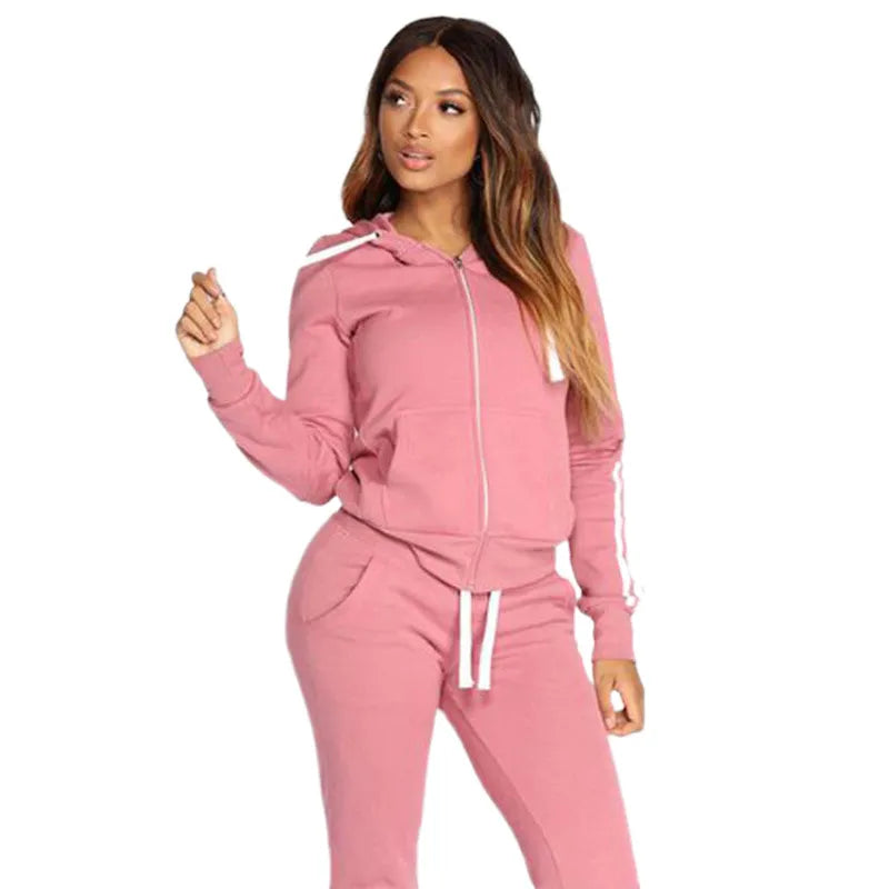 Women's Hooded Tracksuit Set