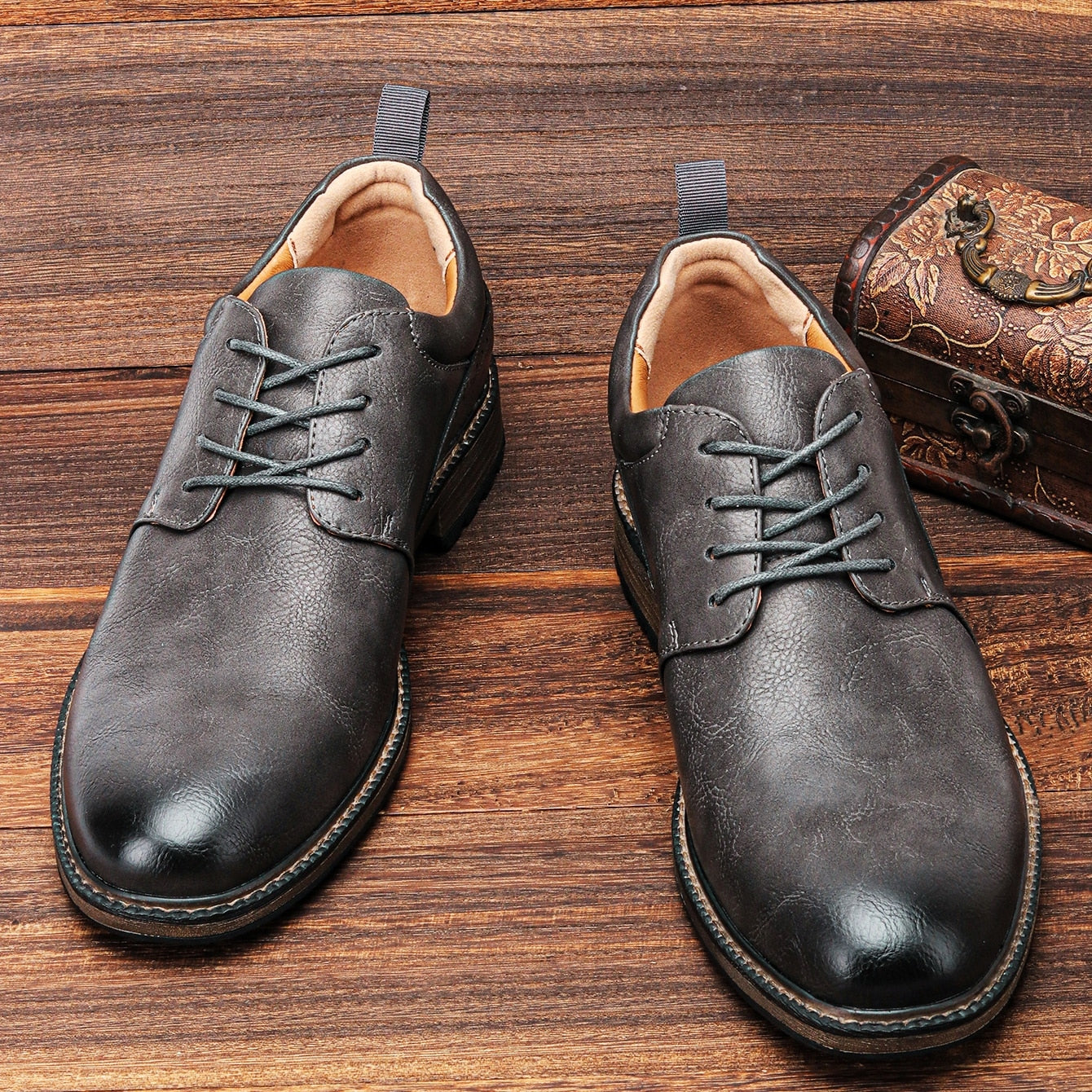 Men's Cushioned Ankle Boots with Non-Slip Sole