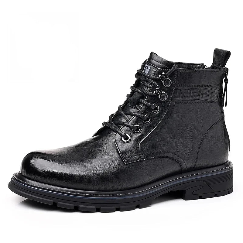 Men's Rugged All-Terrain Walking Boots with Anti-Slip Sole
