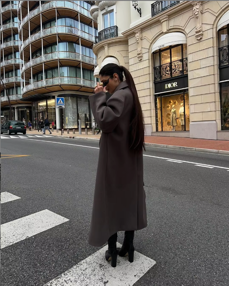 Women's Oversized Double-Breasted Coat