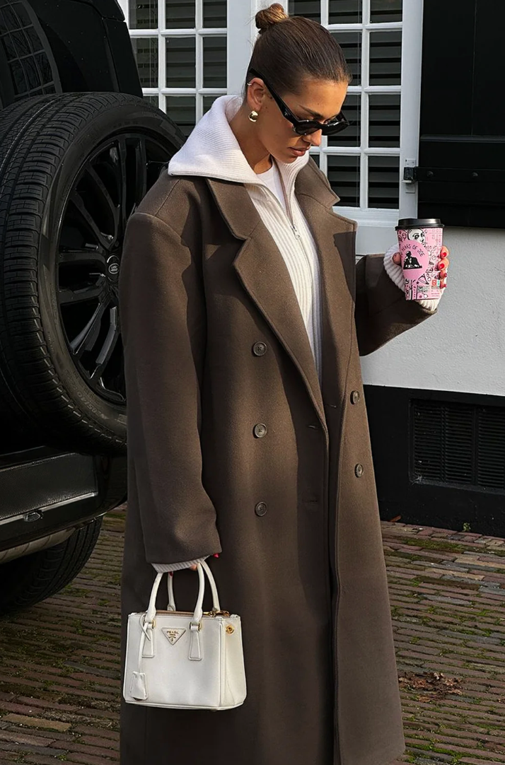 Women's Oversized Double-Breasted Coat