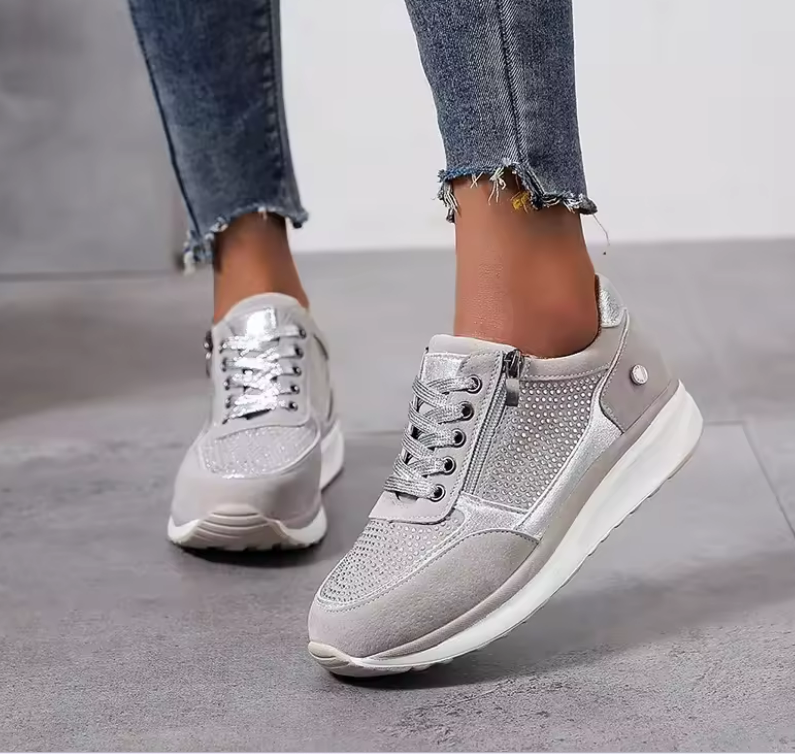 Women's Wide-Fit Arch Support Cushioned Sneakers