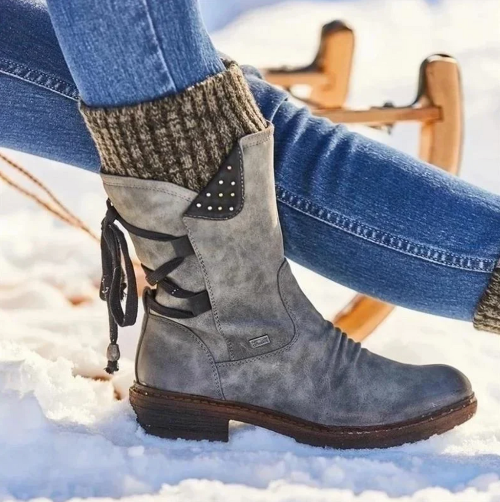 Women's Classic Cushioned Everyday Ankle Boots - Gray