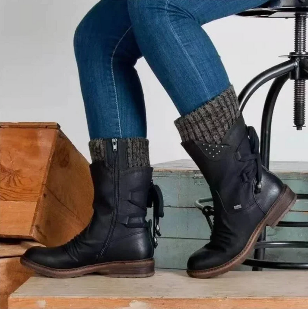 Women's Classic Cushioned Everyday Ankle Boots - Black
