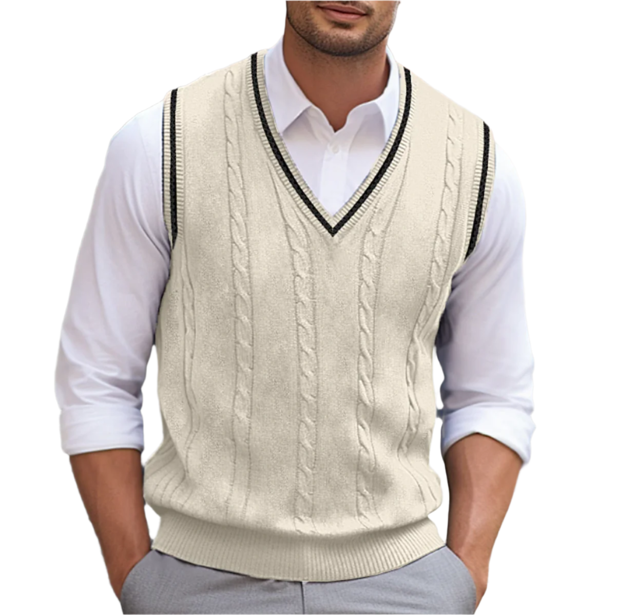 Men's Lightweight V-Neck Sweater Vest