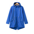 Women's Hooded Zip-Up Parka - Blue