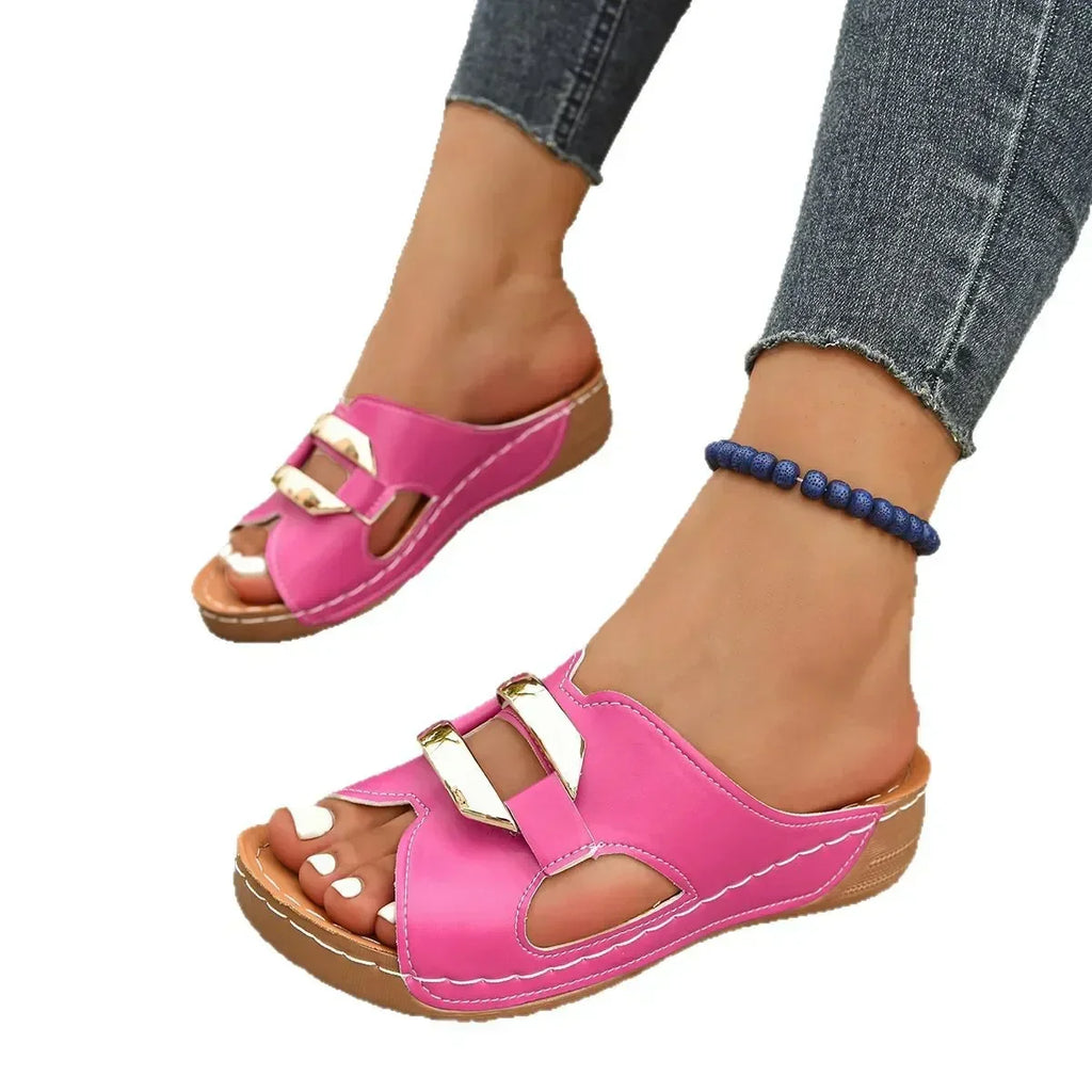 Women's Orthopedic Wedge Sandals with Non-Slip Sole