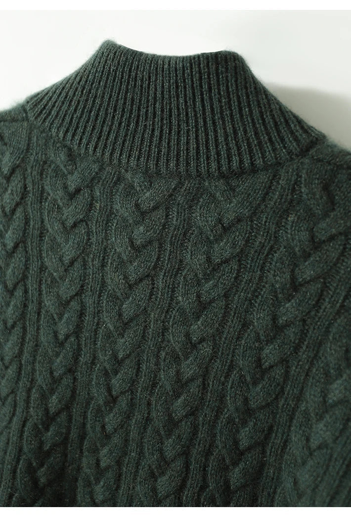 Women's Button-Up Cable Knit Sweater
