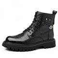 Men's Rugged All-Terrain Walking Boots with Anti-Slip Sole - Black