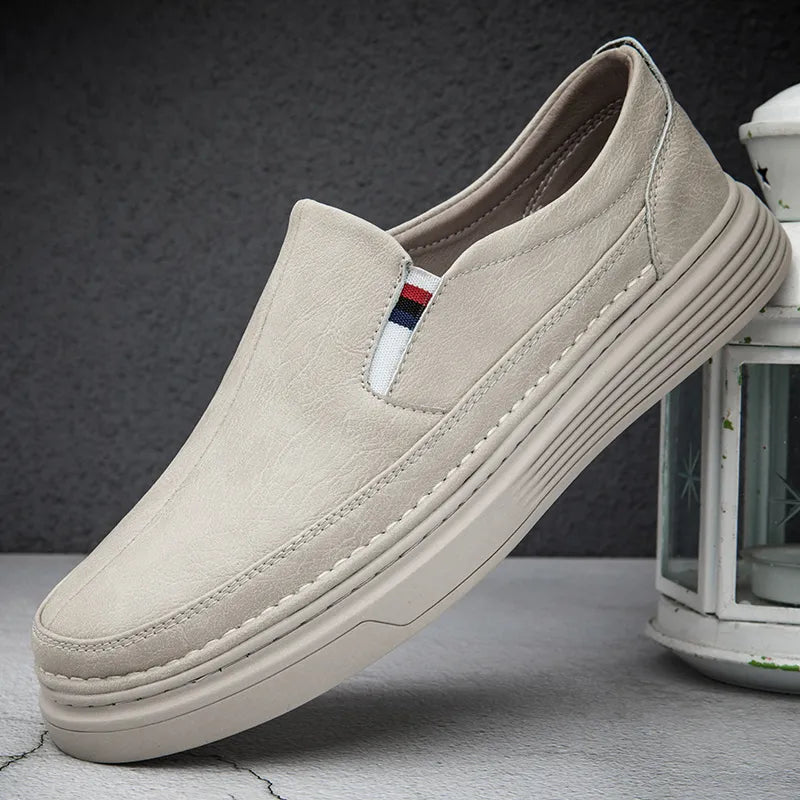 Women's Leather Slip-On Everyday Loafers