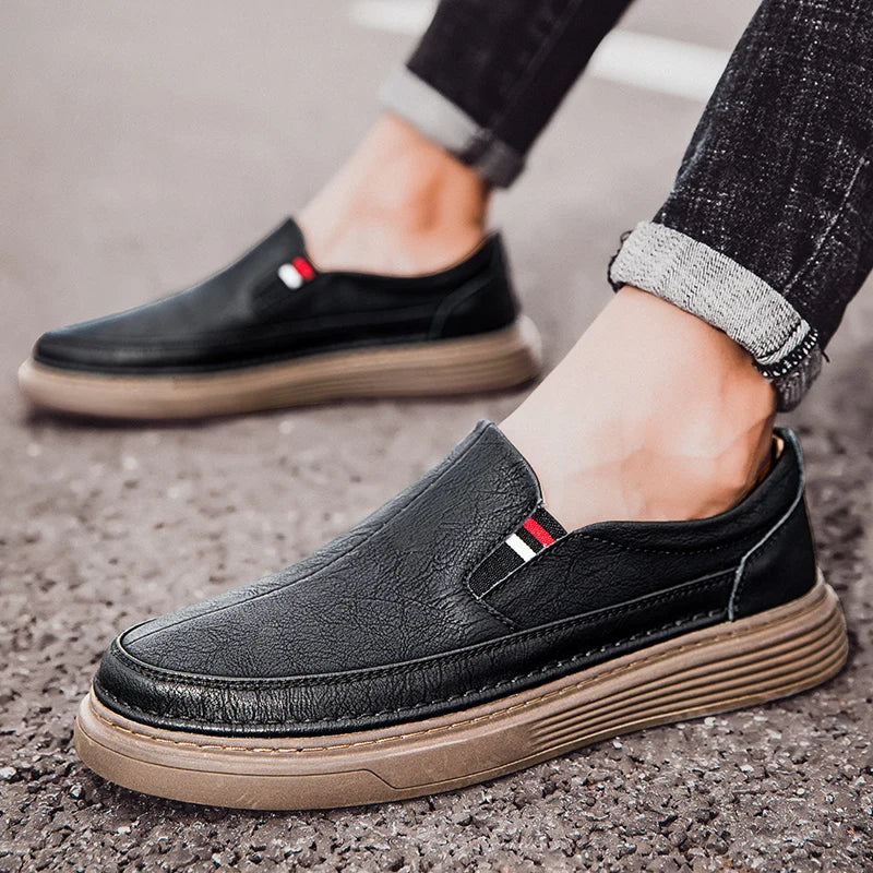 Women's Leather Slip-On Everyday Loafers
