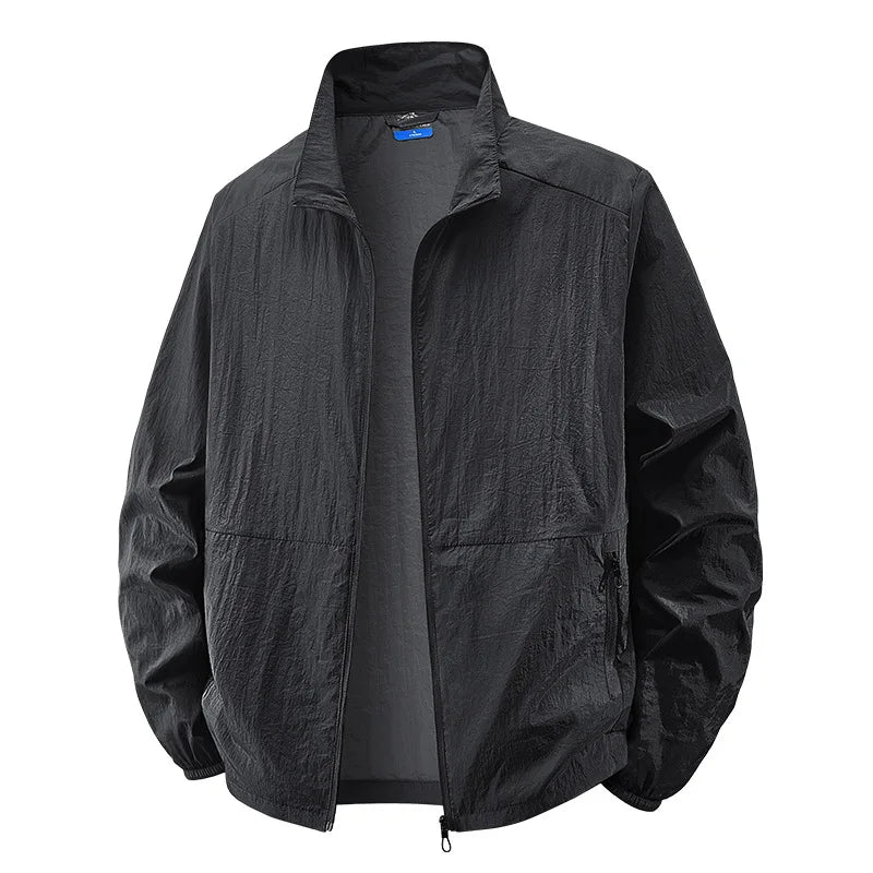 Men's Lightweight Zip-Up Collar Jacket
