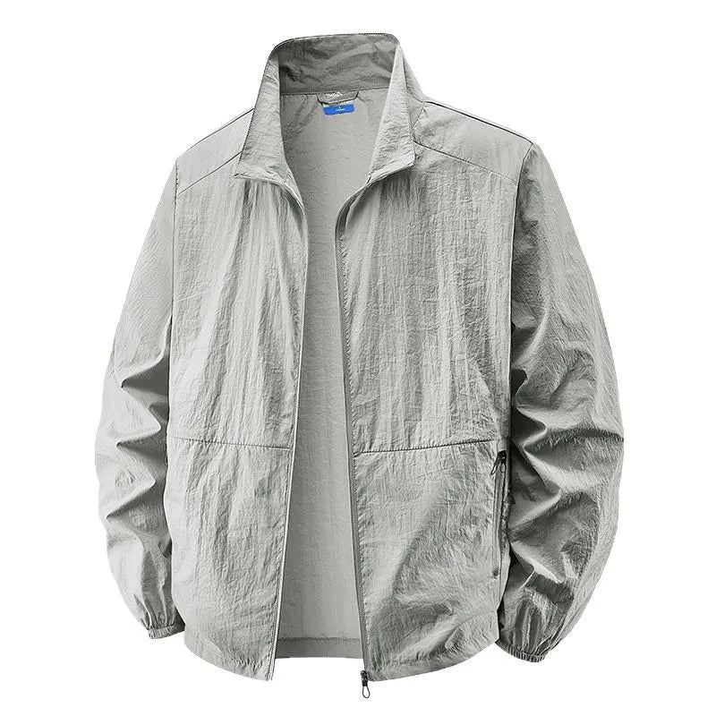 Men's Lightweight Zip-Up Collar Jacket