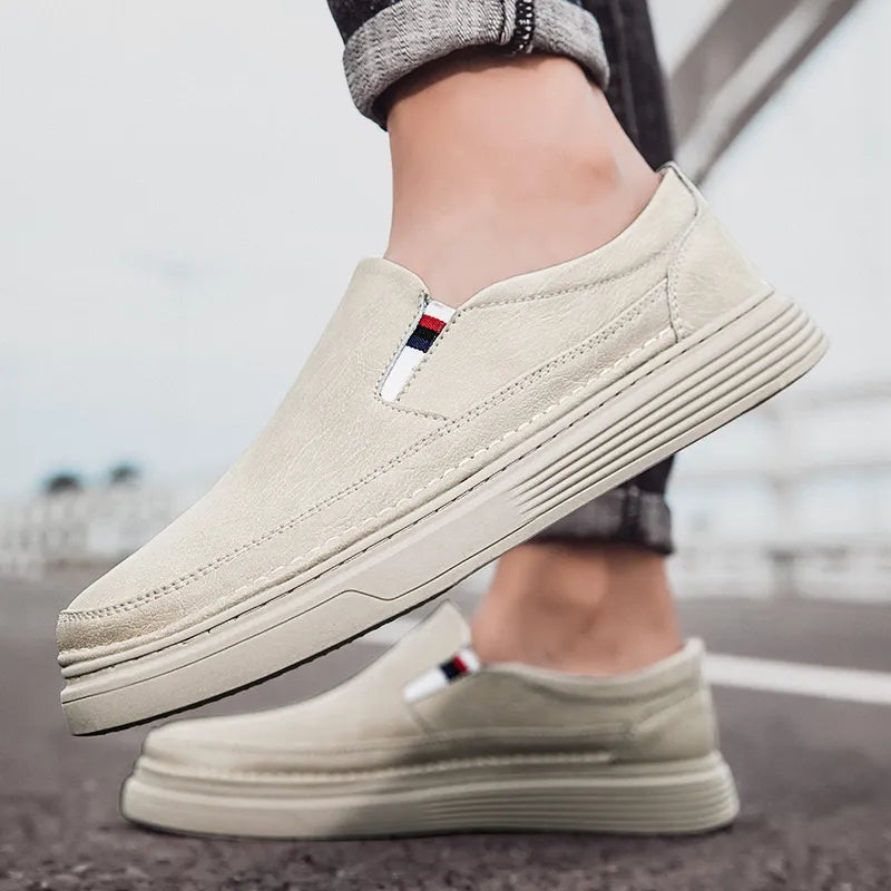 Women's Leather Slip-On Everyday Loafers