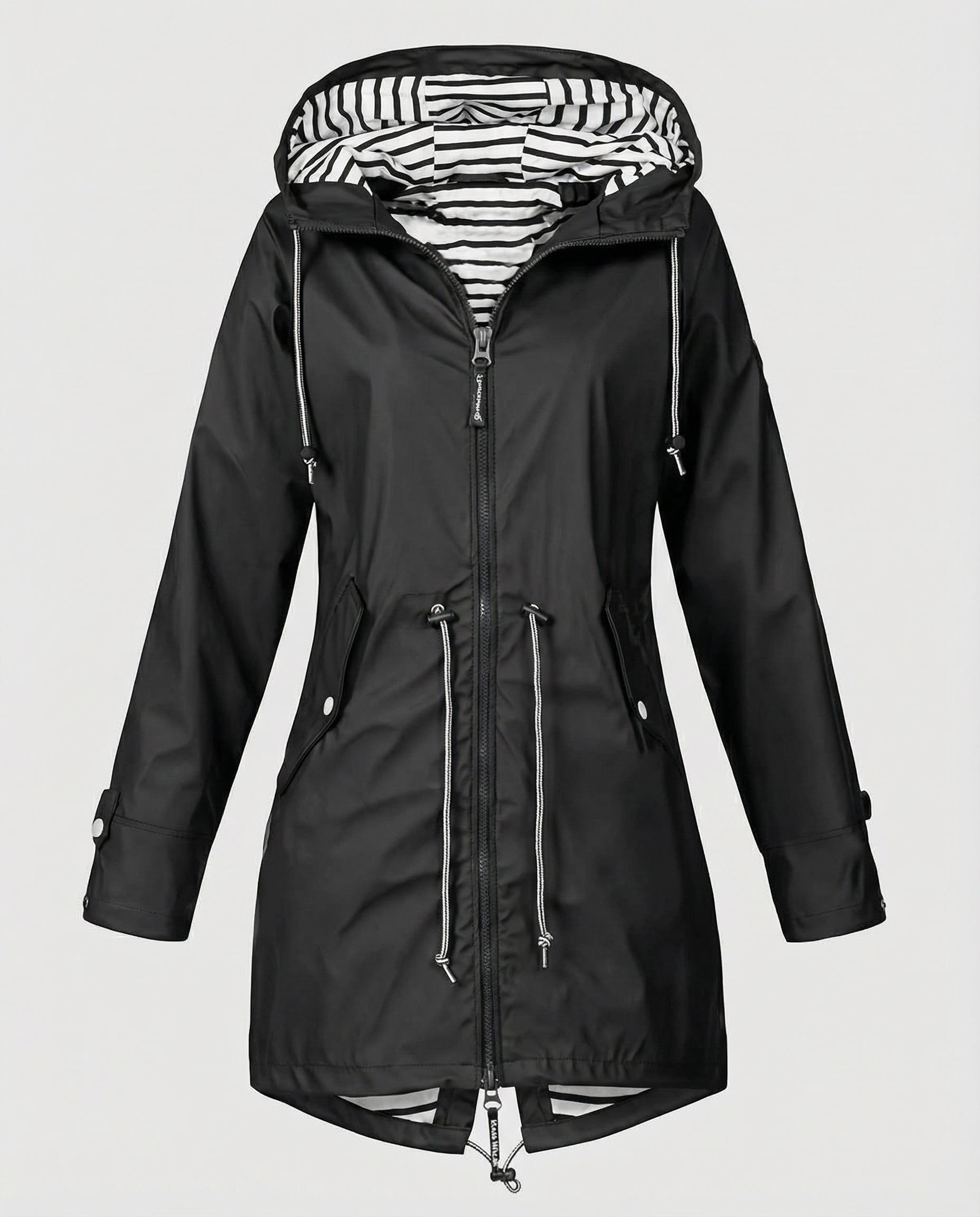 Women's Water-Repellent Hooded Raincoat