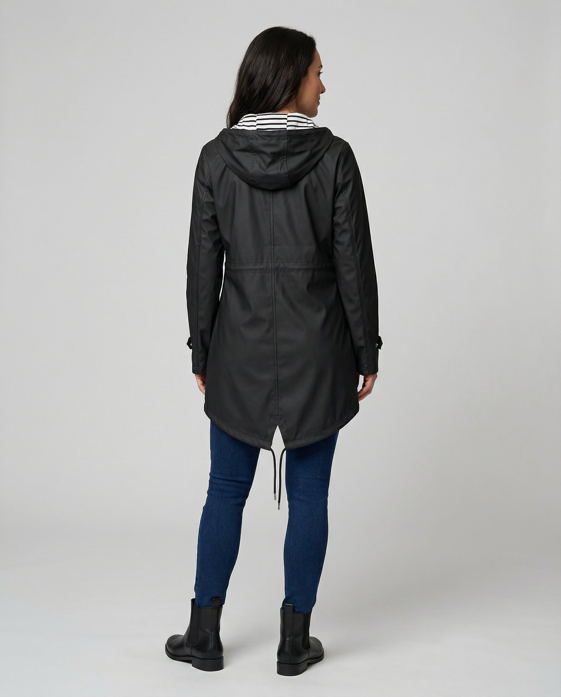 Women's Water-Repellent Hooded Raincoat