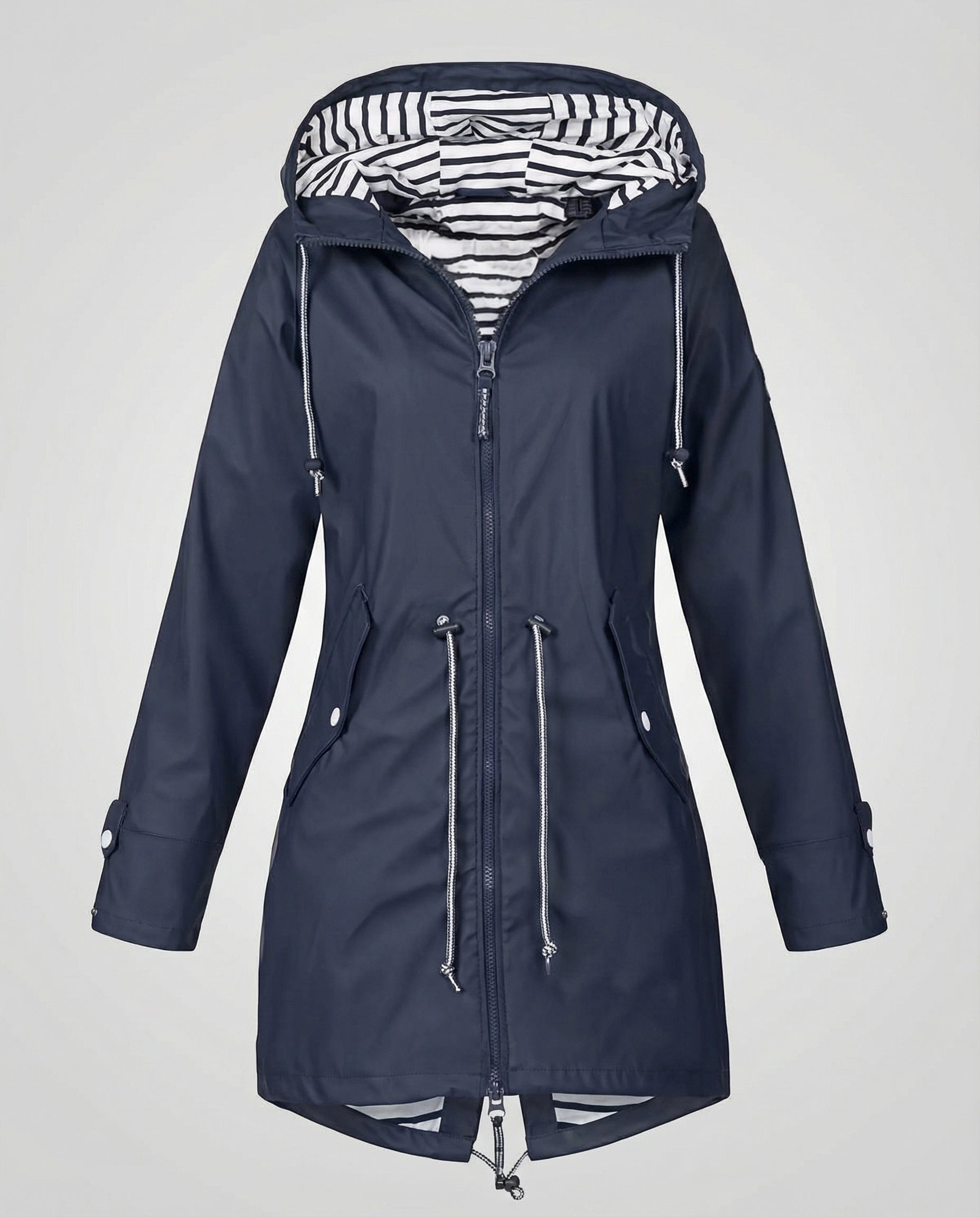 Women's Water-Repellent Hooded Raincoat