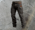 Men's Quilted Texture Slim Fit Cargo Trousers