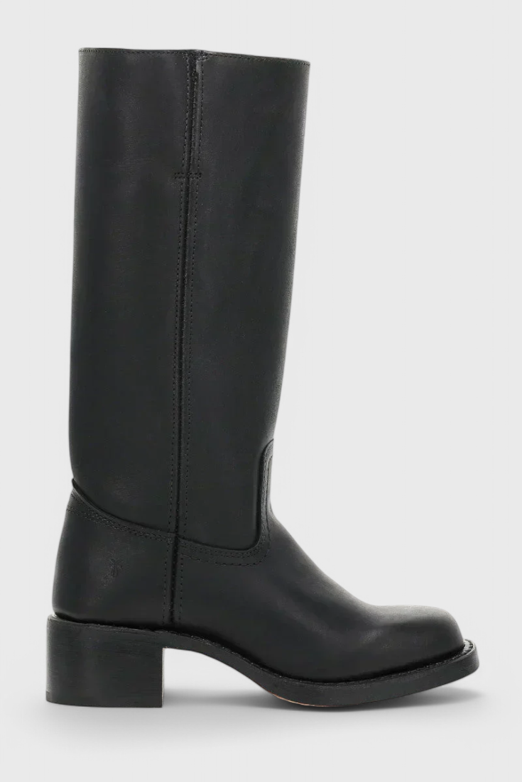 Women's Knee-High Boots with Elevated Heel