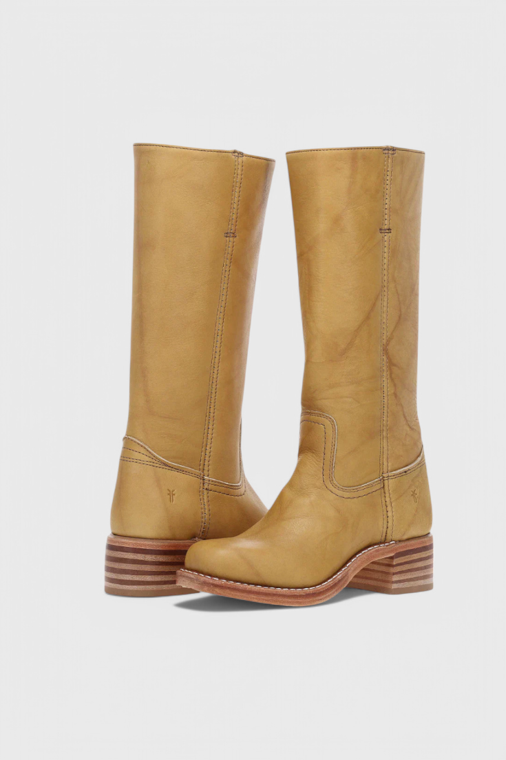 Women's Knee-High Boots with Elevated Heel